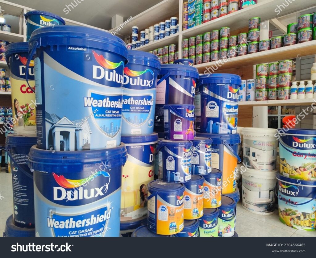 stock photo dulux brand paint shop in a shop in banda aceh may 2304566465
